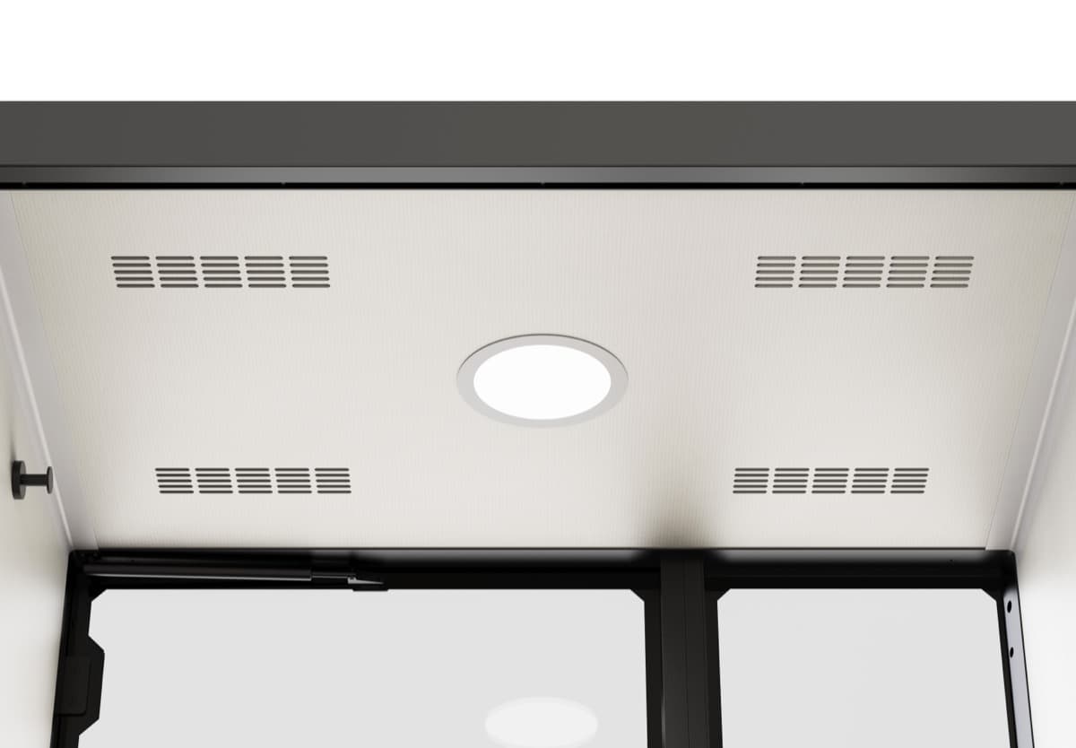 Innfellt LED-ljós í lofti klefans